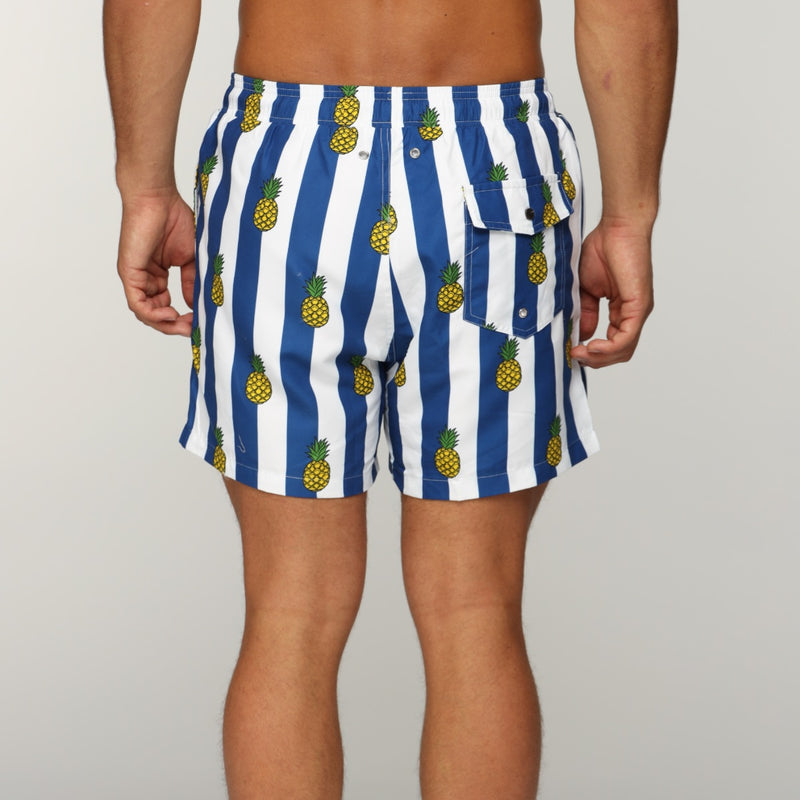 Pineapple Stripe Swim Shorts